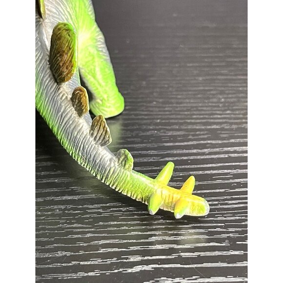 Vintage Green & Brown Stegosaurus Dinosaur Figurine Toy - Picture 6 of 8